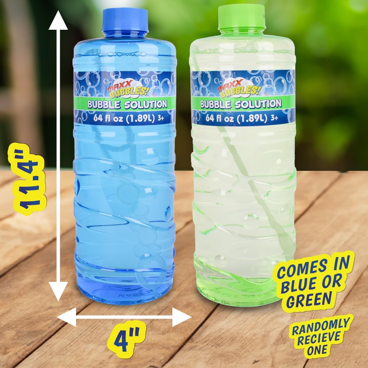 Bubble Solution Refill 64Oz Non Toxic Dye Free (1/2 Gallon)