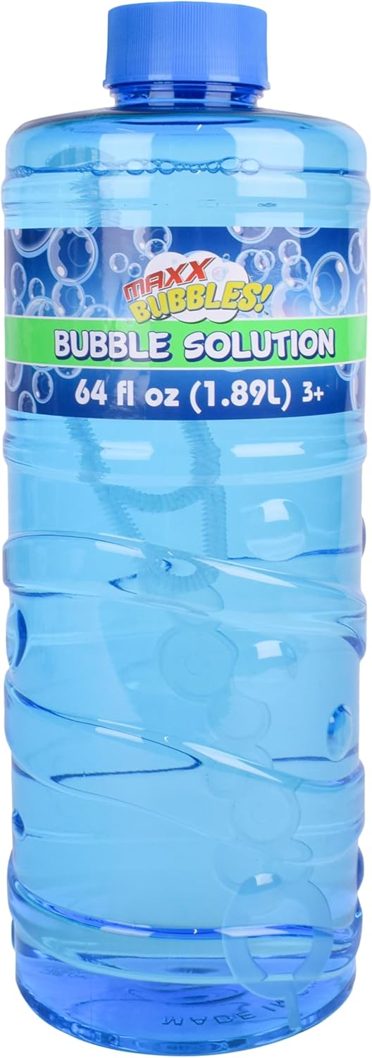 Bubble Solution Refill 64Oz Non Toxic Dye Free (1/2 Gallon)